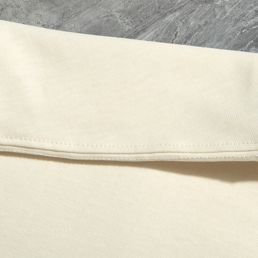 Moncler Tan Short Sleeve Tee with Classic Crew Neck - Picture 5 of 6